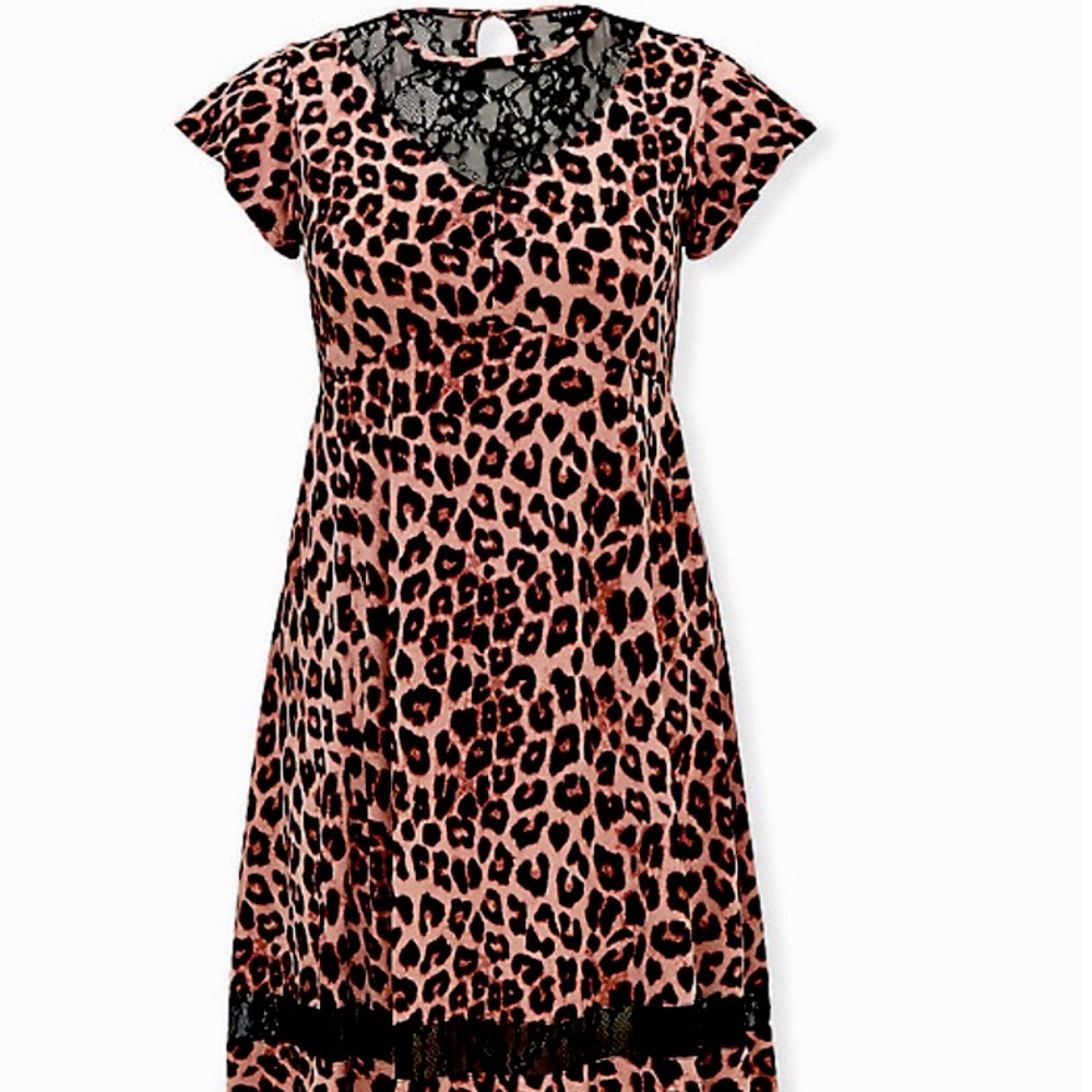 Torrid Leopard Print Midi Dress